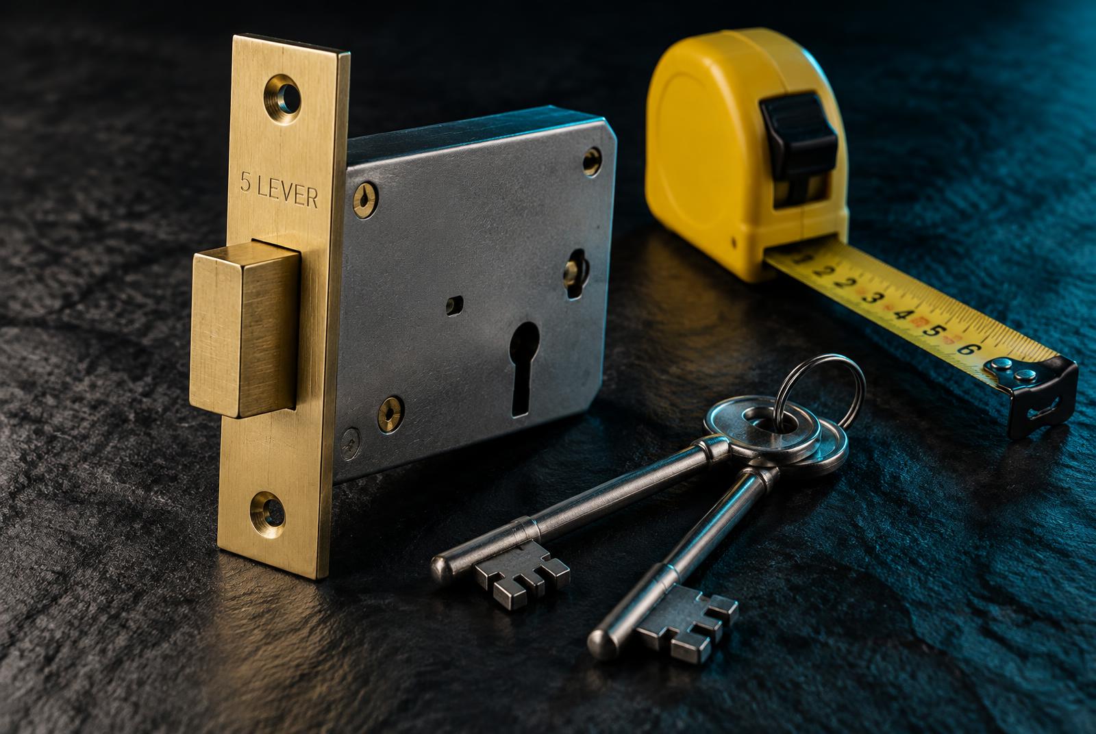 Five-lever mortice deadlock mechanism